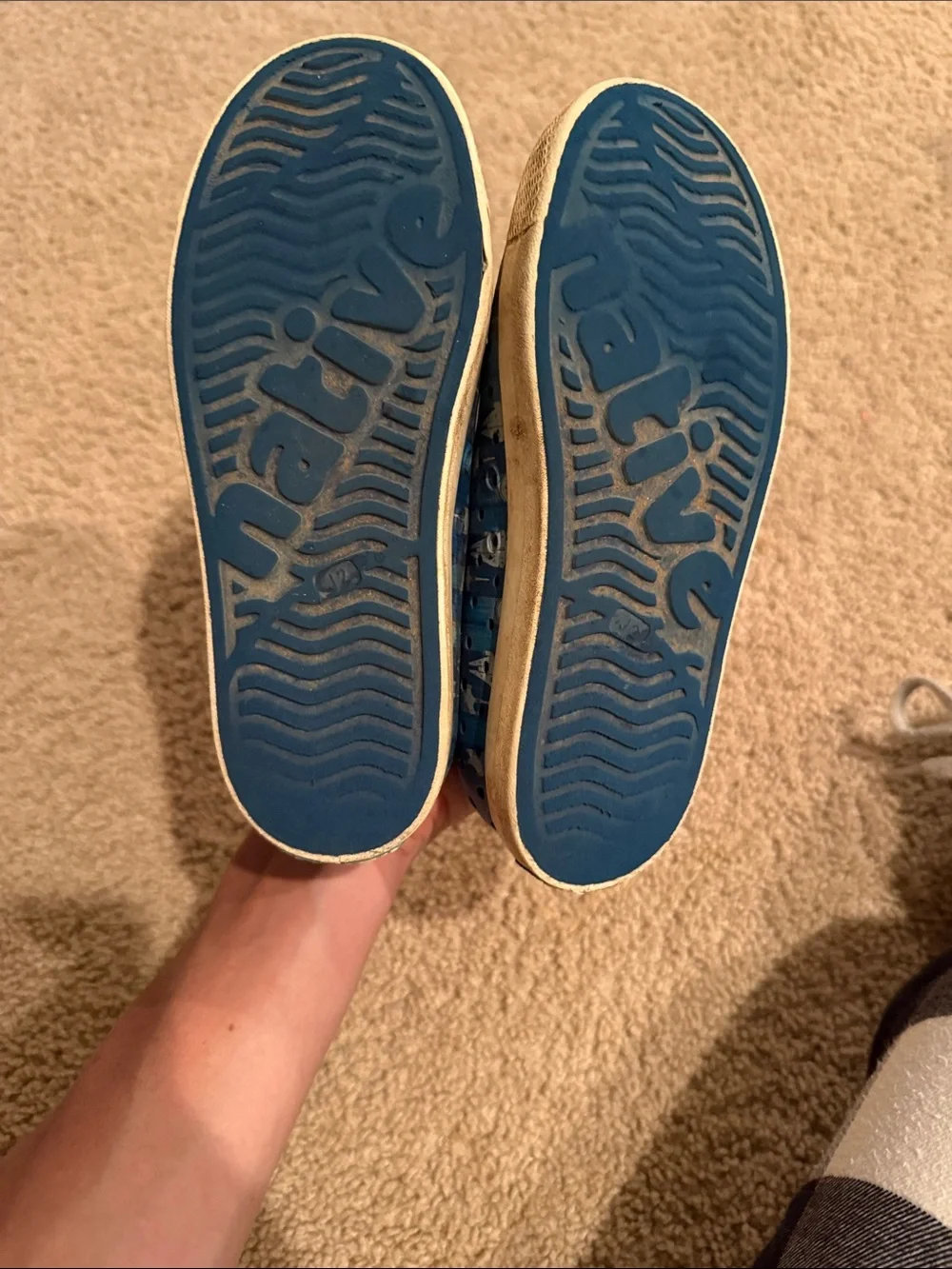 Native Jefferson Kids Blue Star Wars Print Slip-On Water Shoes